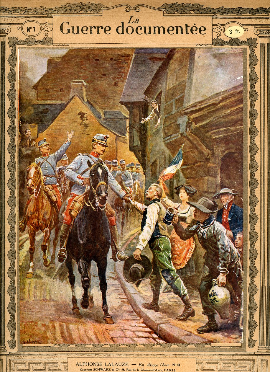 “Na Alsácia”. 1914-1916 (gravura) de Alphonse Lalauze