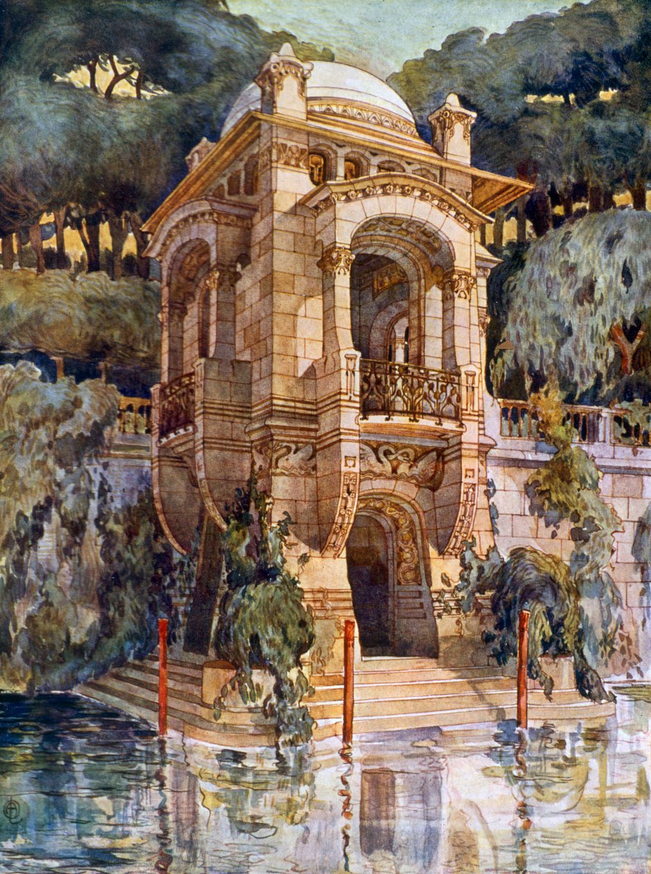 Fancy Garden (litografia a cores) de Alphonse Laverriere