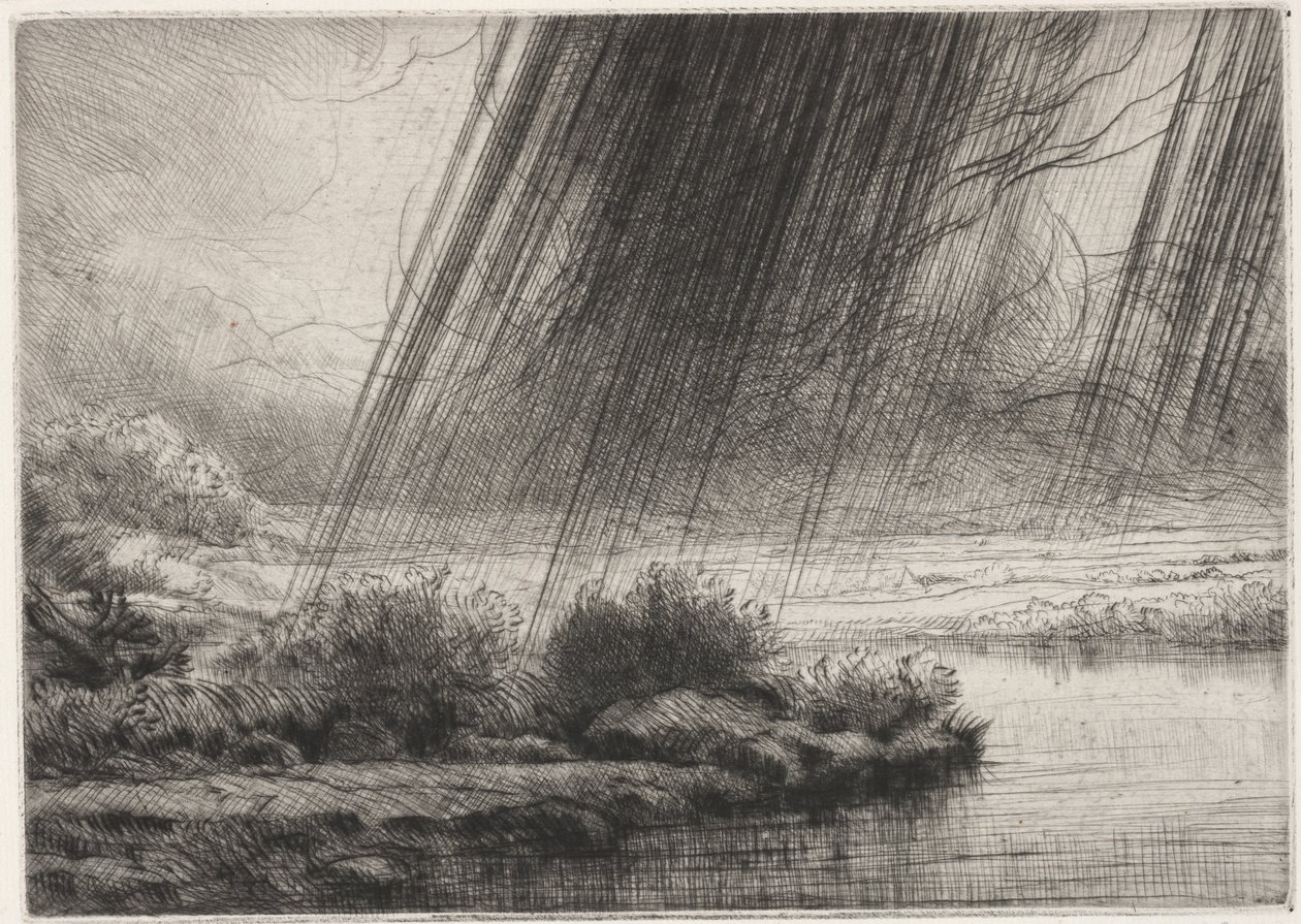Uma tempestade de Alphonse Legros