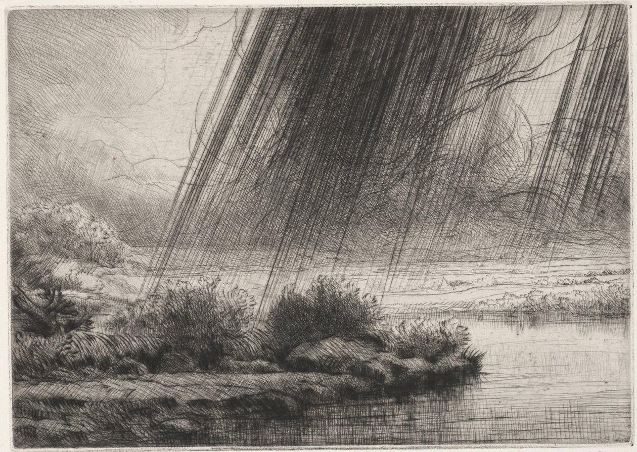 Uma tempestade. de Alphonse Legros