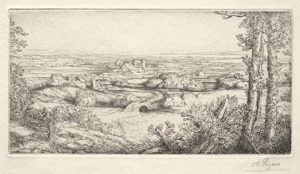 Um vale na Borgonha de Alphonse Legros