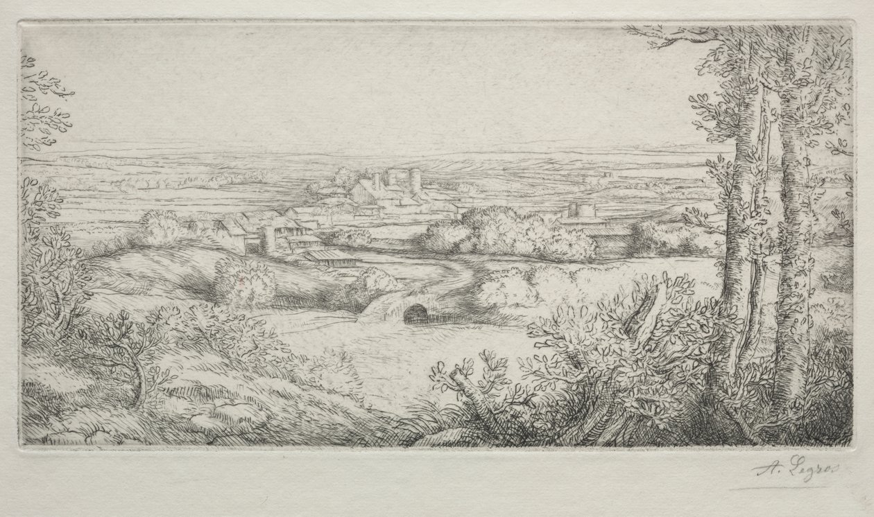 Um vale na Borgonha de Alphonse Legros