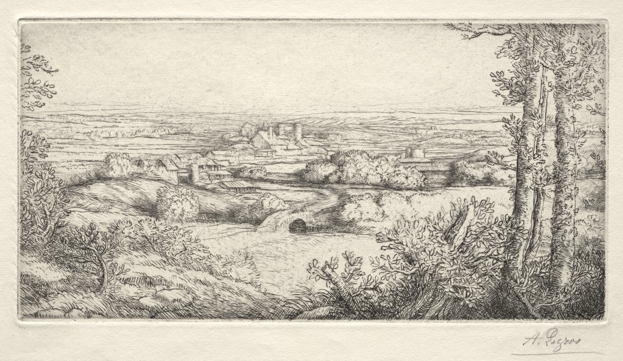 Um vale na Borgonha de Alphonse Legros