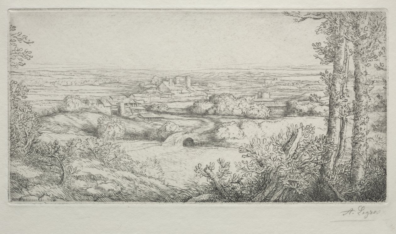 Um vale na Borgonha de Alphonse Legros