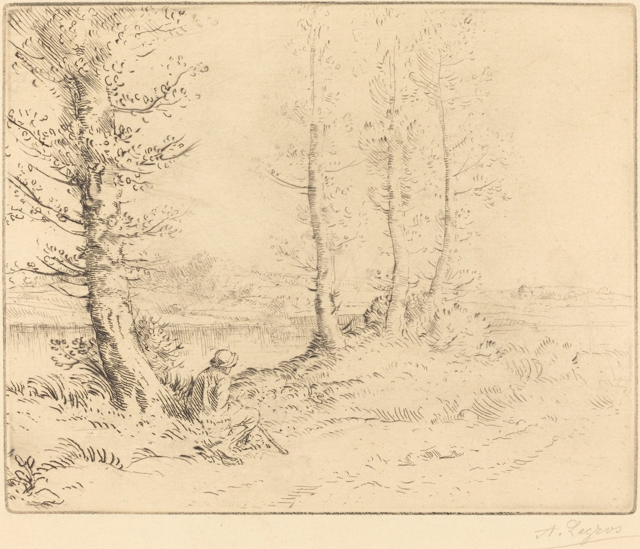 Ao longo do rio (Le long de la rive) de Alphonse Legros