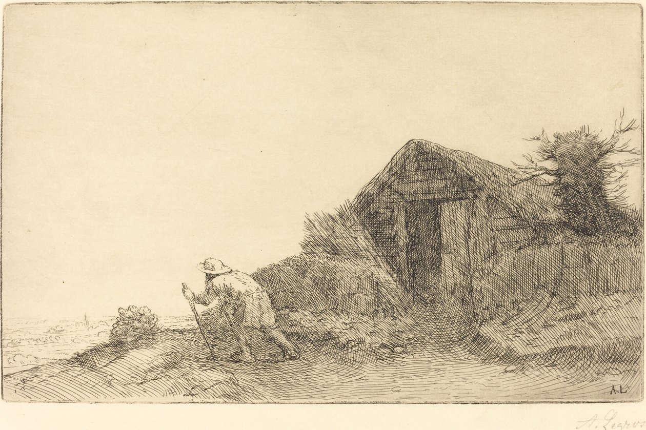 Ao longo do topo da colina de Alphonse Legros