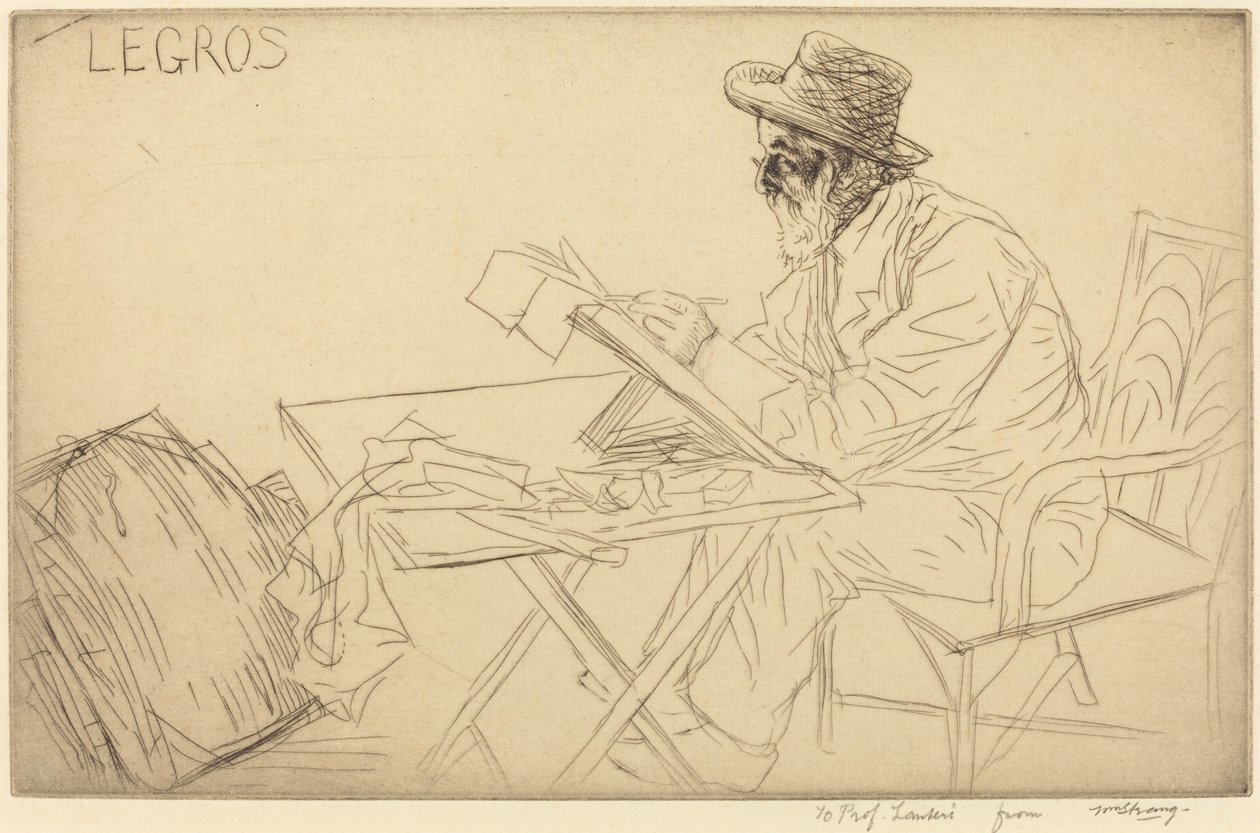 Desenho de Alphonse Legros. de Alphonse Legros