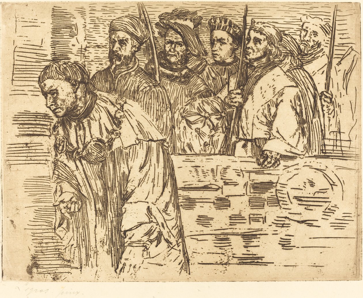 Arqueiros Les arqueiros, 1862. de Alphonse Legros