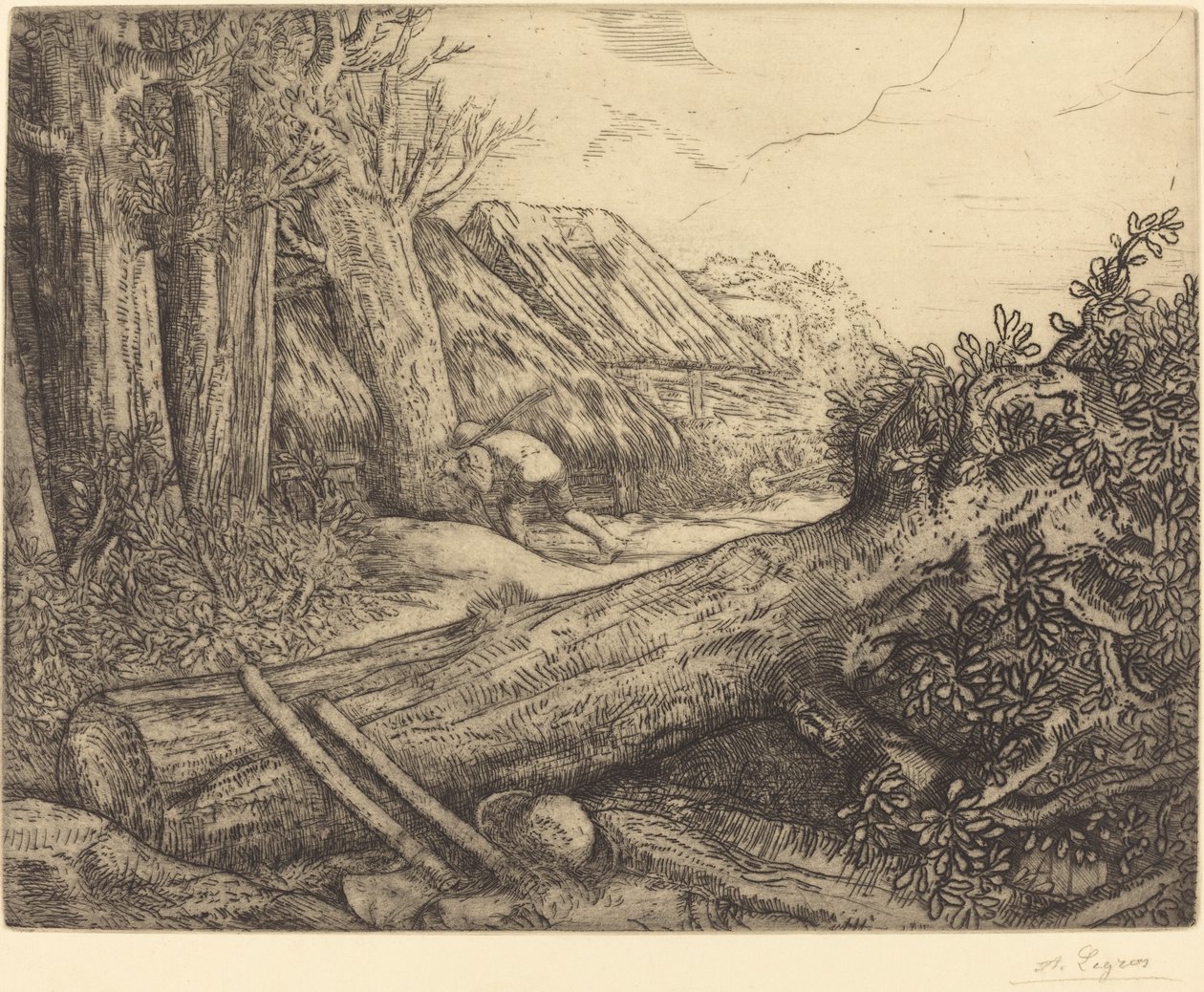 Na casa dos lenhadores (Chez les bocherons) de Alphonse Legros