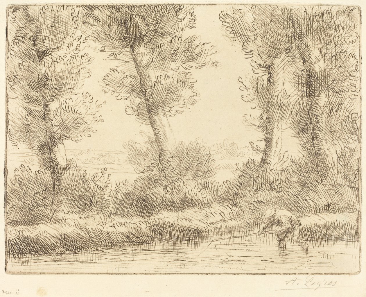 Bancos do Liane (Les bords de la Liane) de Alphonse Legros