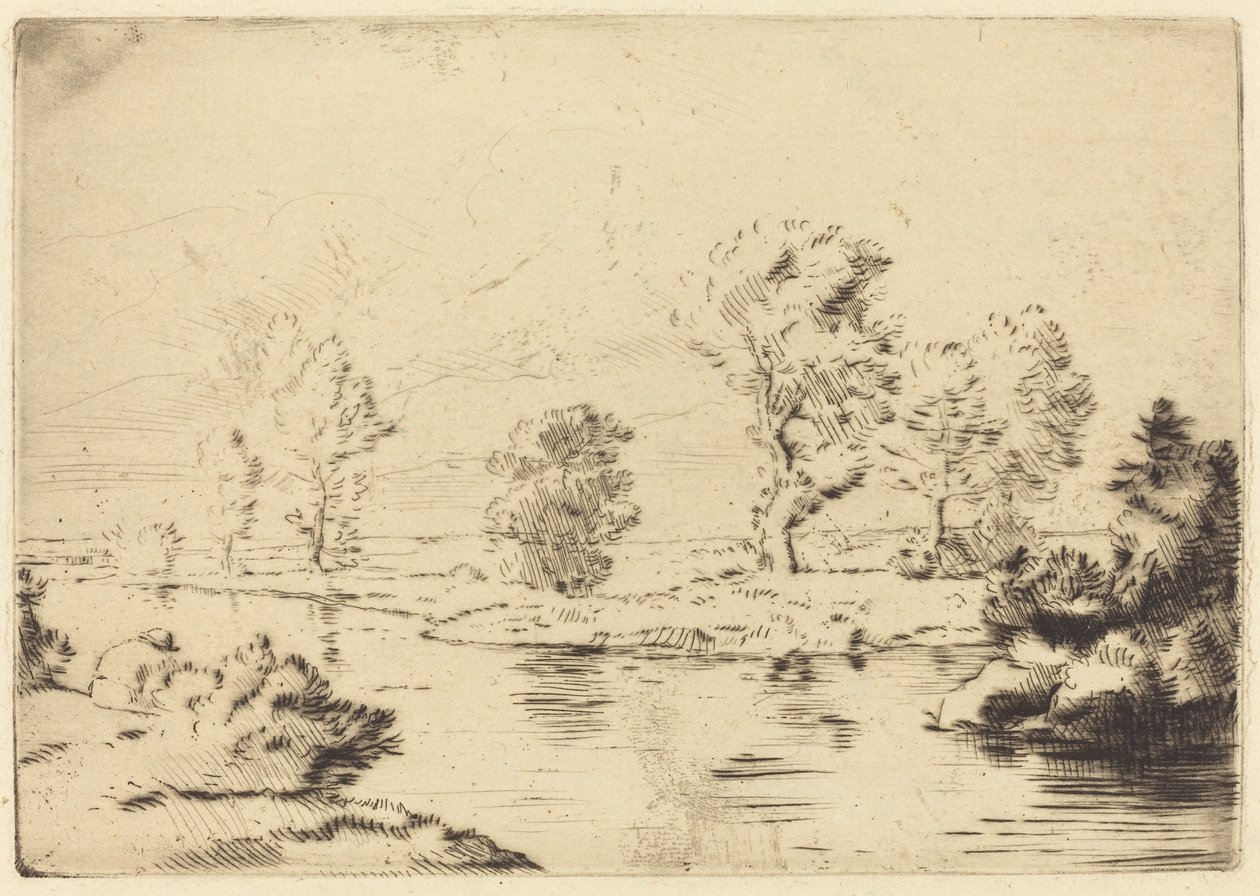 Margens do Marne Borda do Marne. de Alphonse Legros