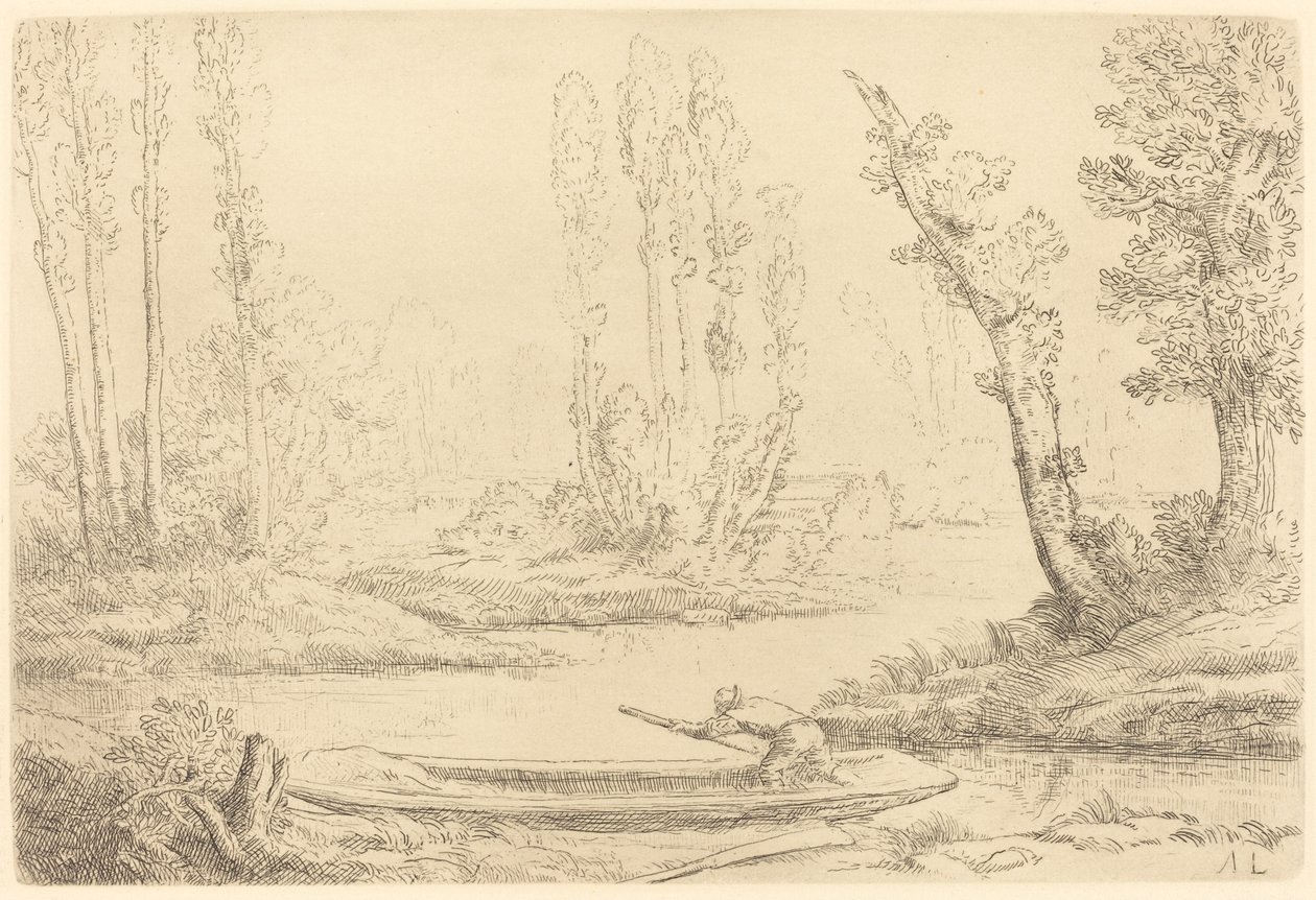 Margens do Somme perto de Amiens Borda do Somme perto de Amiens. de Alphonse Legros