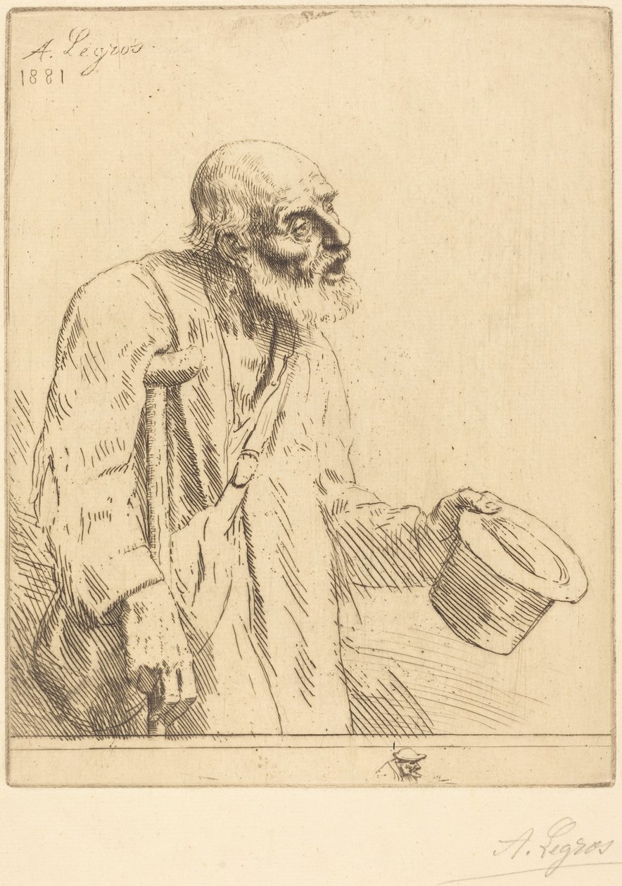 Beggar (O mendigo) de Alphonse Legros