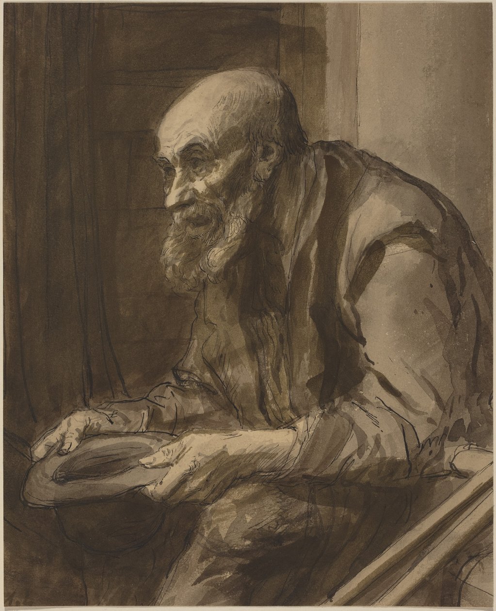 Mendigo com muletas de Alphonse Legros