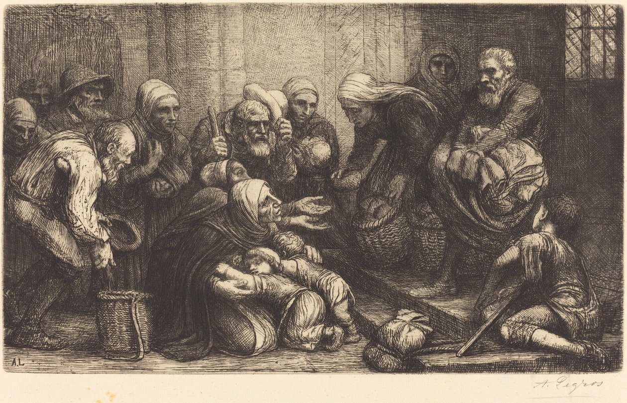 Mendigos de Bruxelas Os mendigos de Bruges. de Alphonse Legros