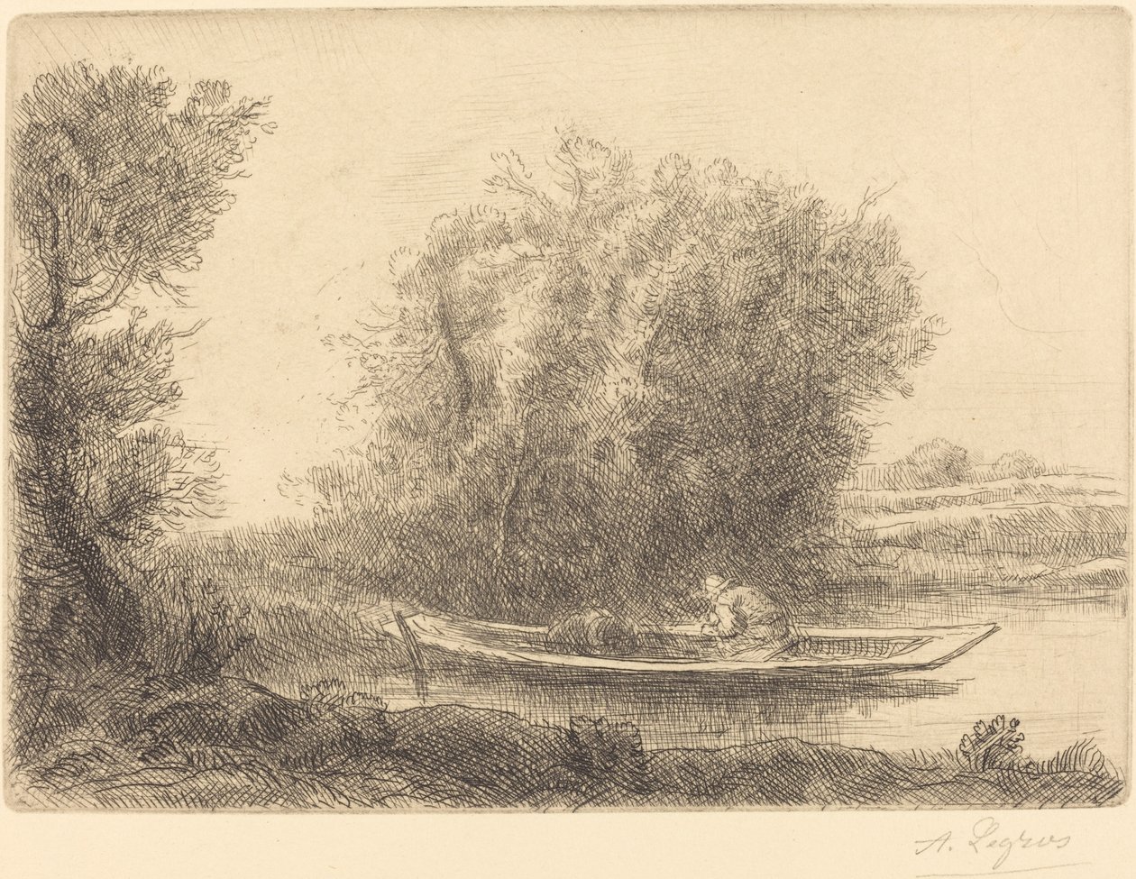 Dobre no Rio (Un coin de riviere) de Alphonse Legros