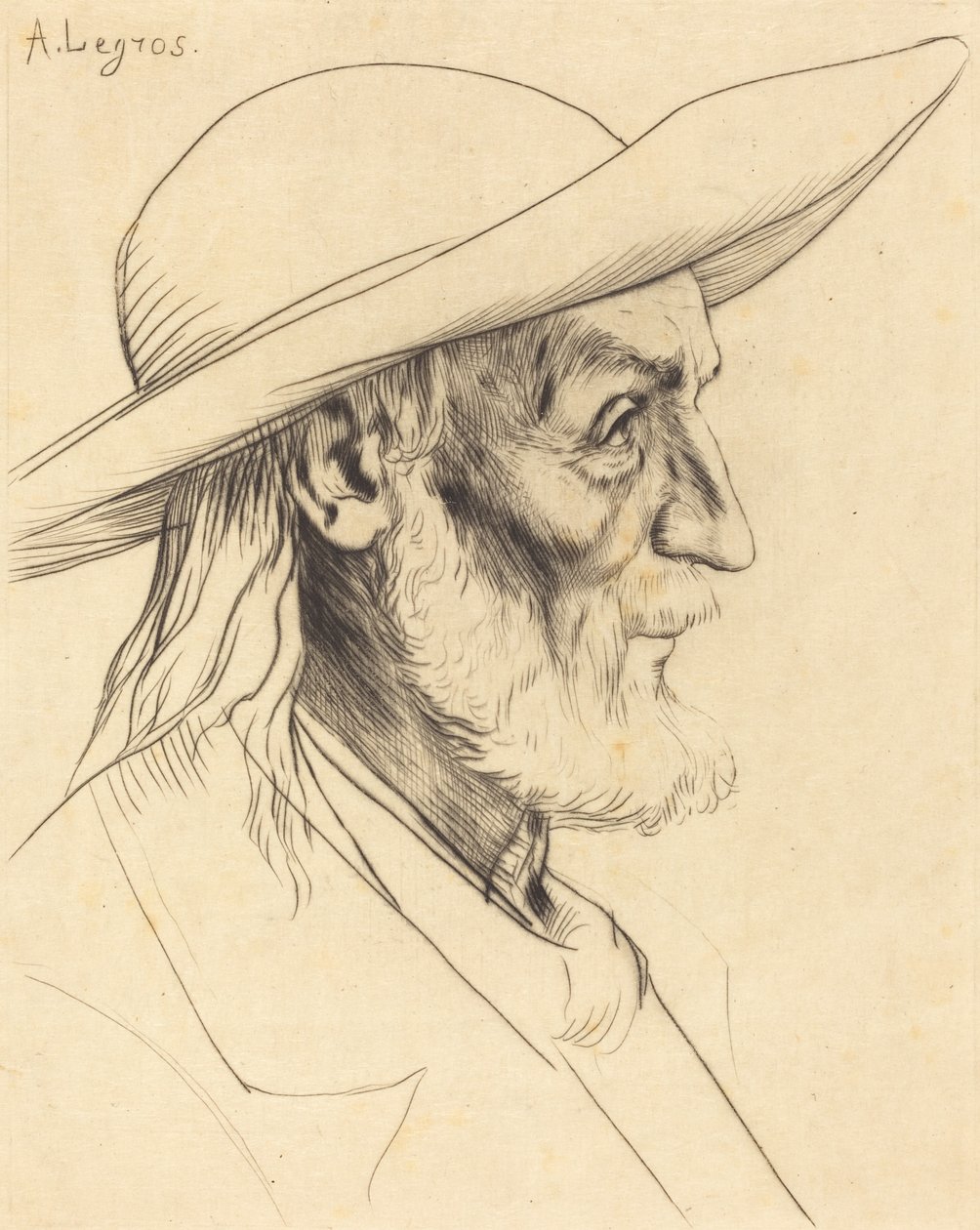 Camponês bretão Camponês bretão. de Alphonse Legros
