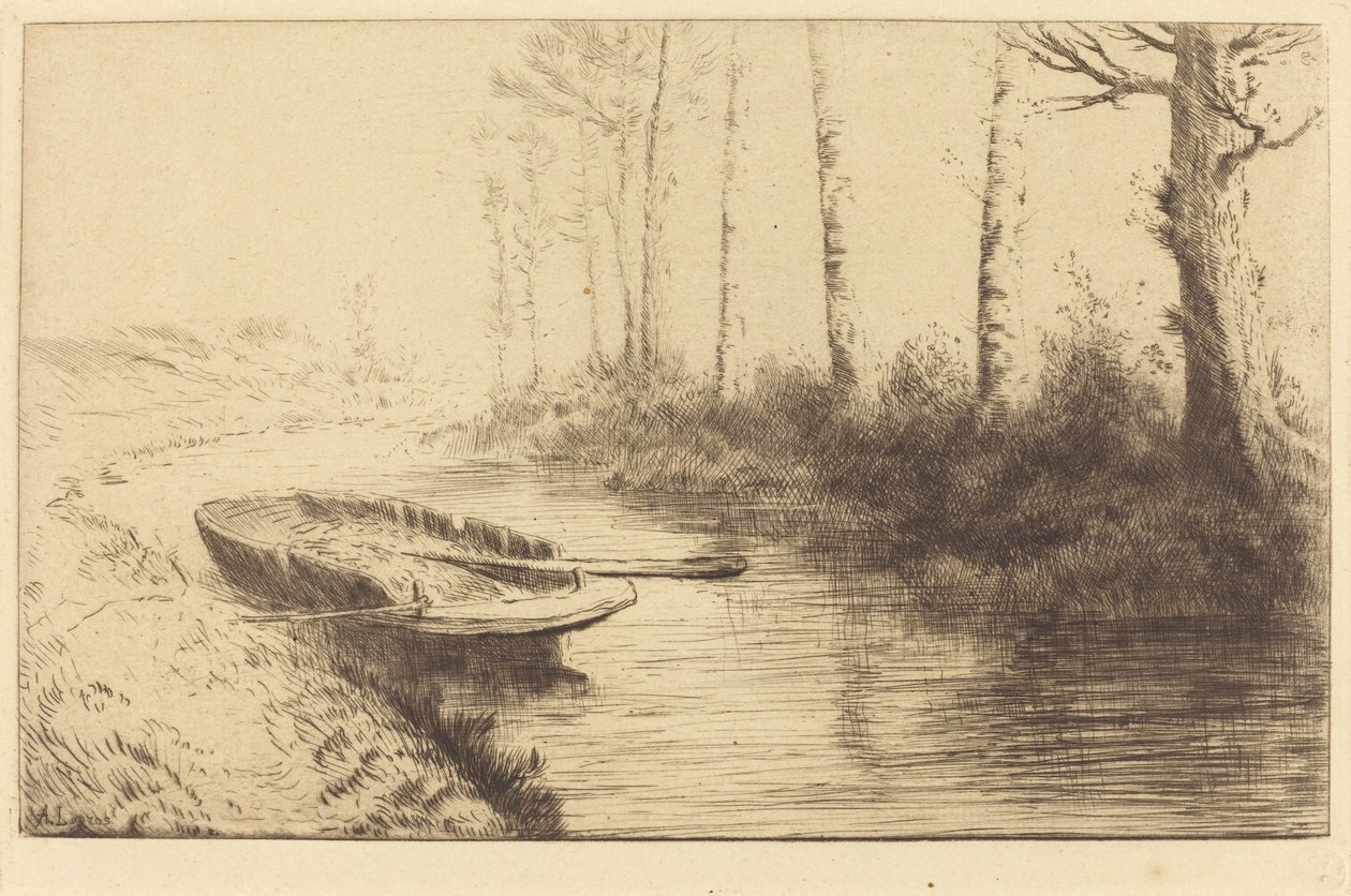 Canal visto pela luz da manhã de Alphonse Legros