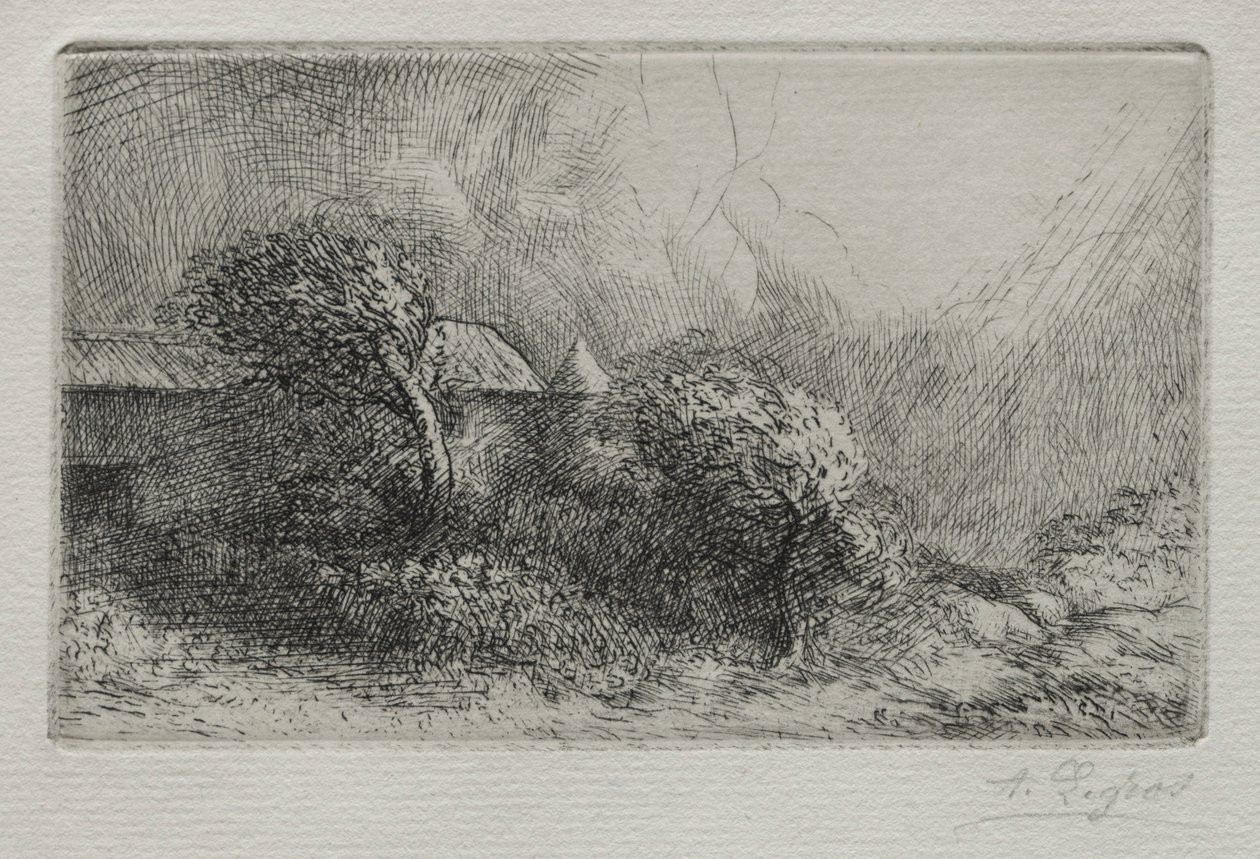 Chailli: Fim de uma tempestade Effet dorage. de Alphonse Legros