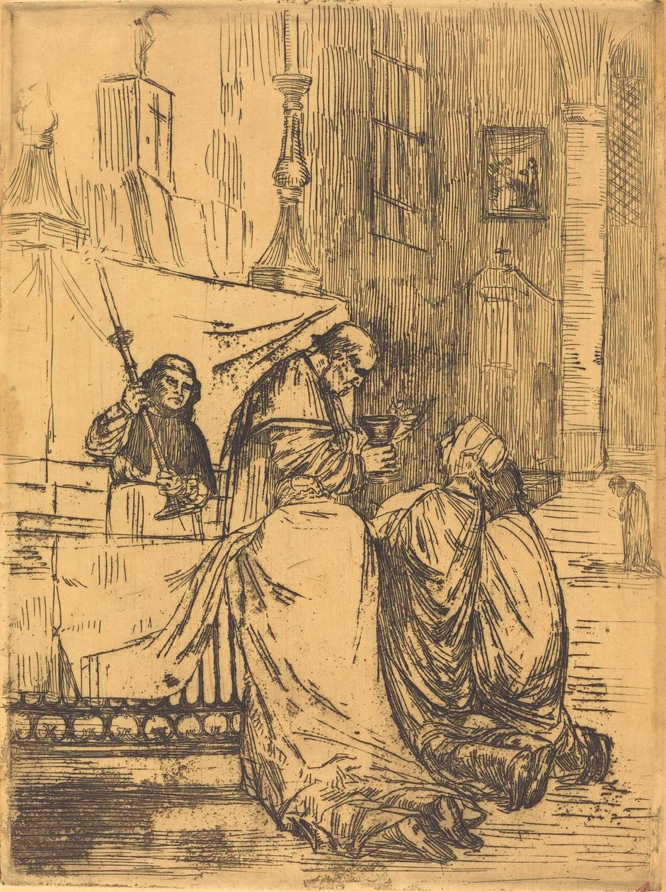 Comunhão na Igreja de São Medardo Comunhão na Igreja de São Medardo. de Alphonse Legros
