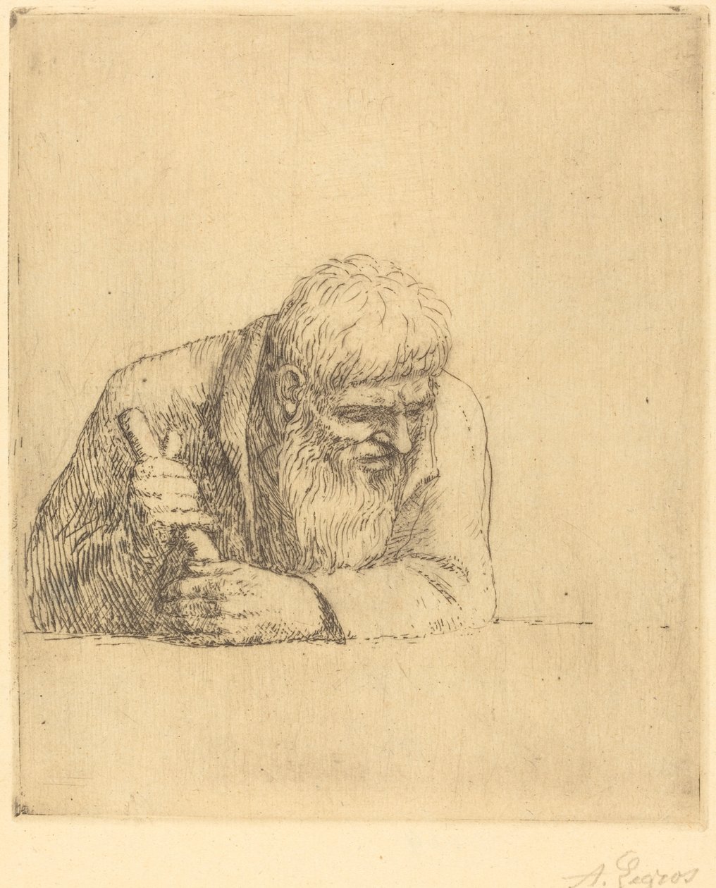 homem curioso de Alphonse Legros