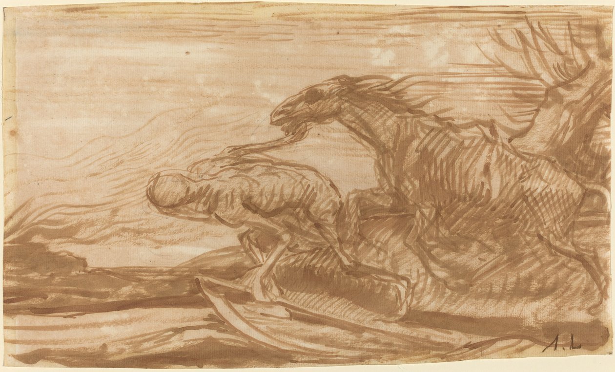 A Morte e Seu Cavalo. de Alphonse Legros