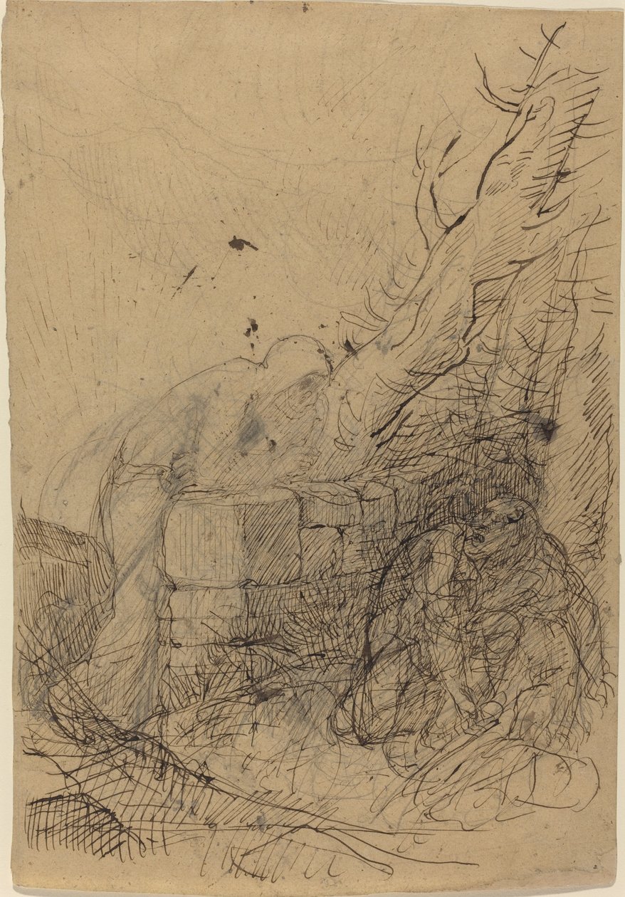 A Morte e o Lenhador. de Alphonse Legros