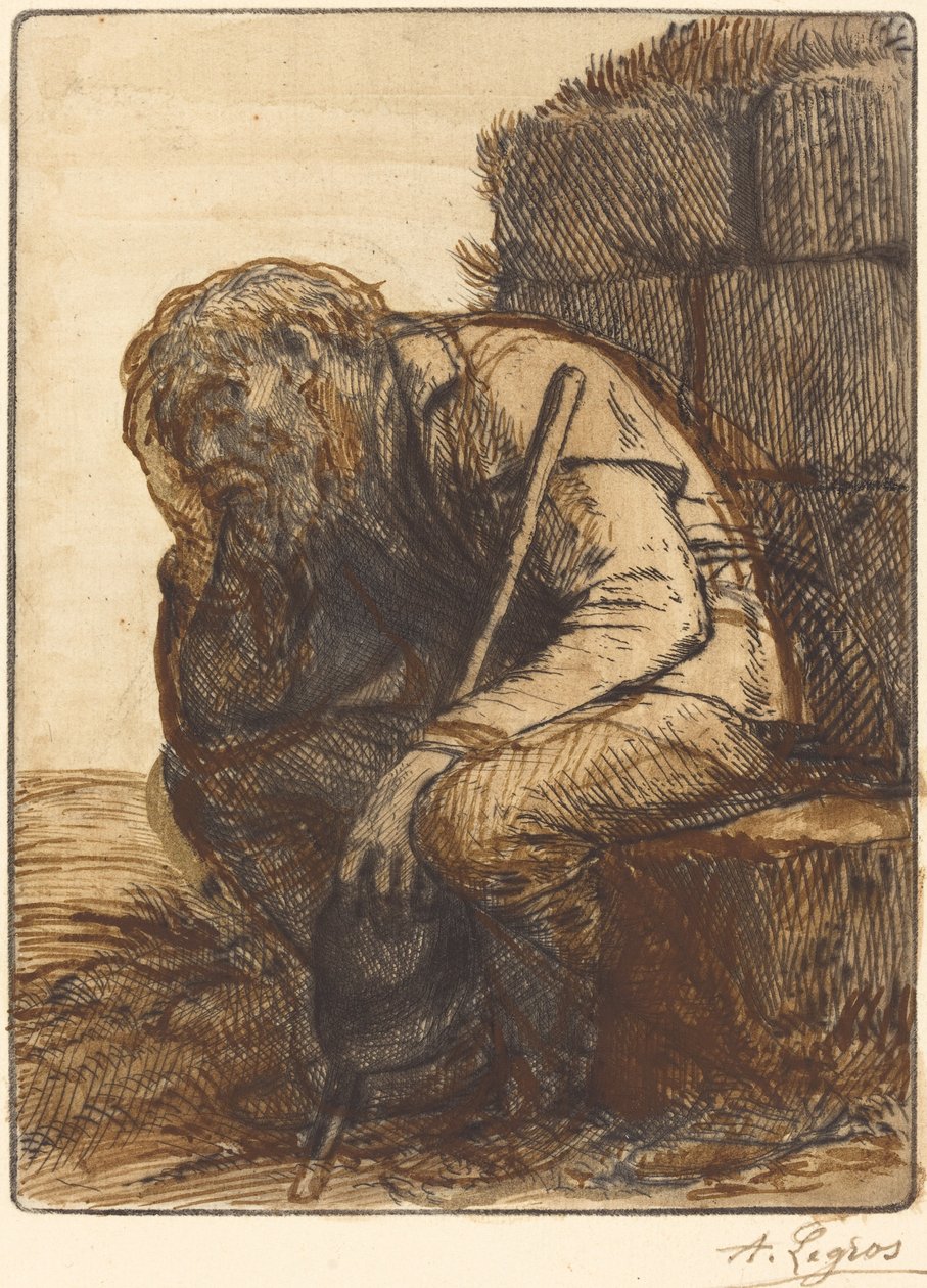 Homem desesperado de Alphonse Legros