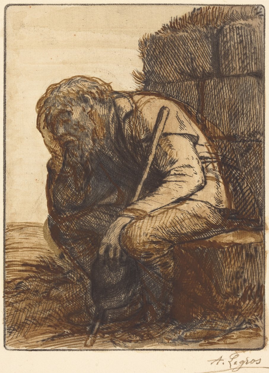 O Homem Desesperado (Le désespéré) de Alphonse Legros