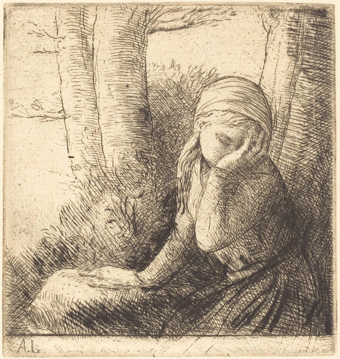 Garota Desesperada de Alphonse Legros