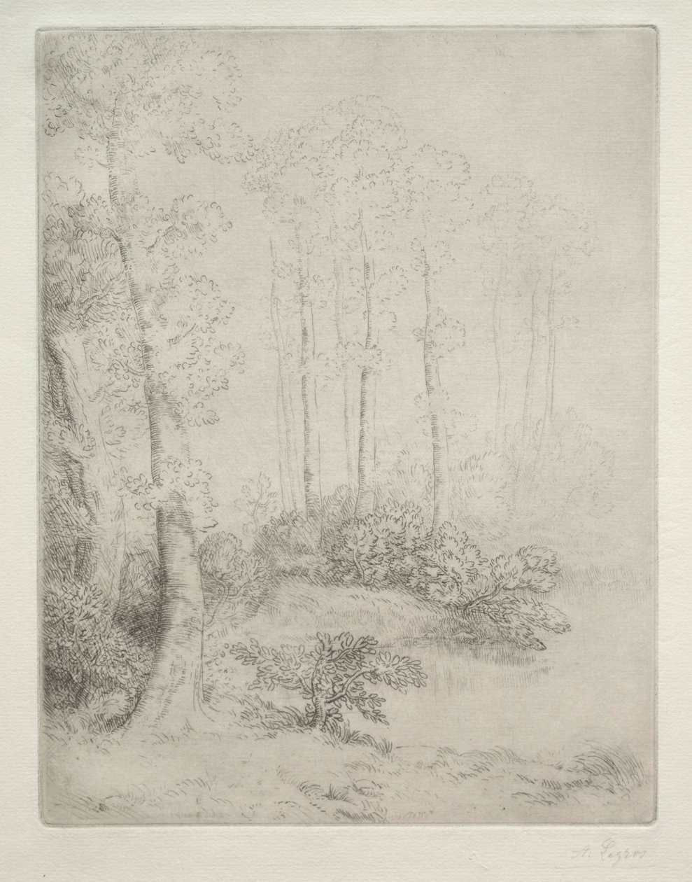Borda da água Au Bord de LEau. de Alphonse Legros