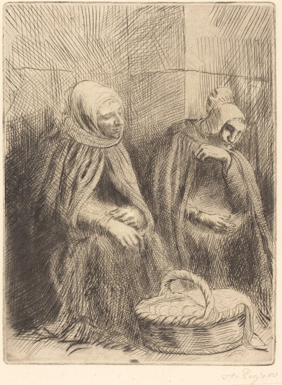 Vendedores de ovos, 1º prato de Alphonse Legros