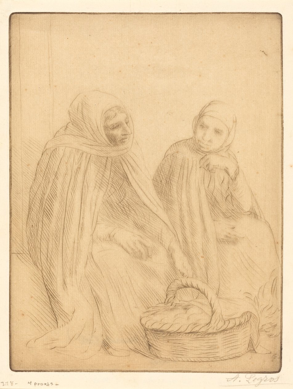 Vendedores de ovos, 1º prato de Alphonse Legros