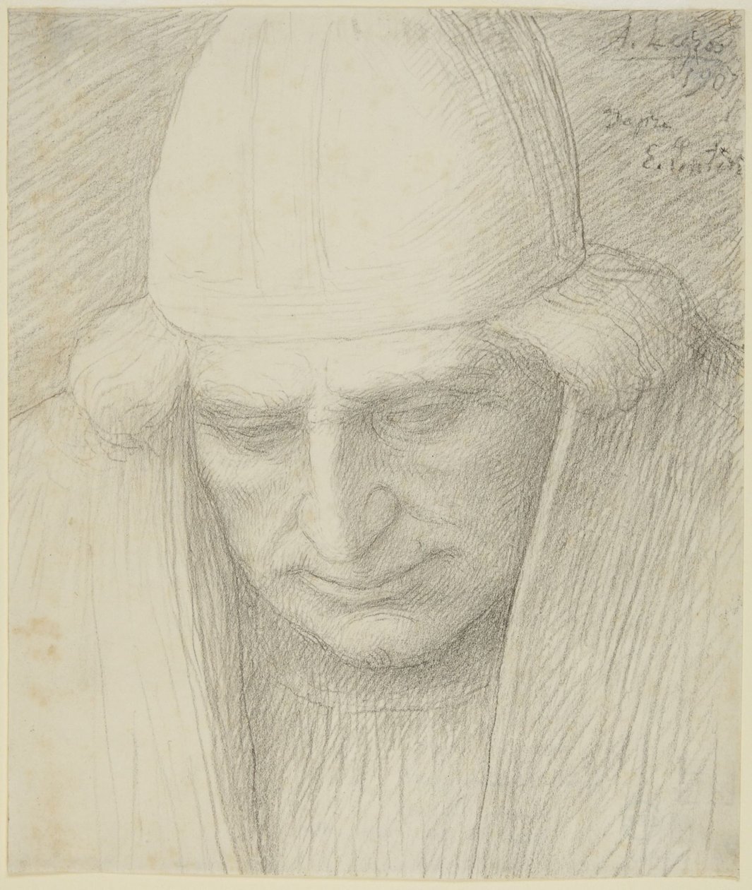 Idoso com boné de Alphonse Legros