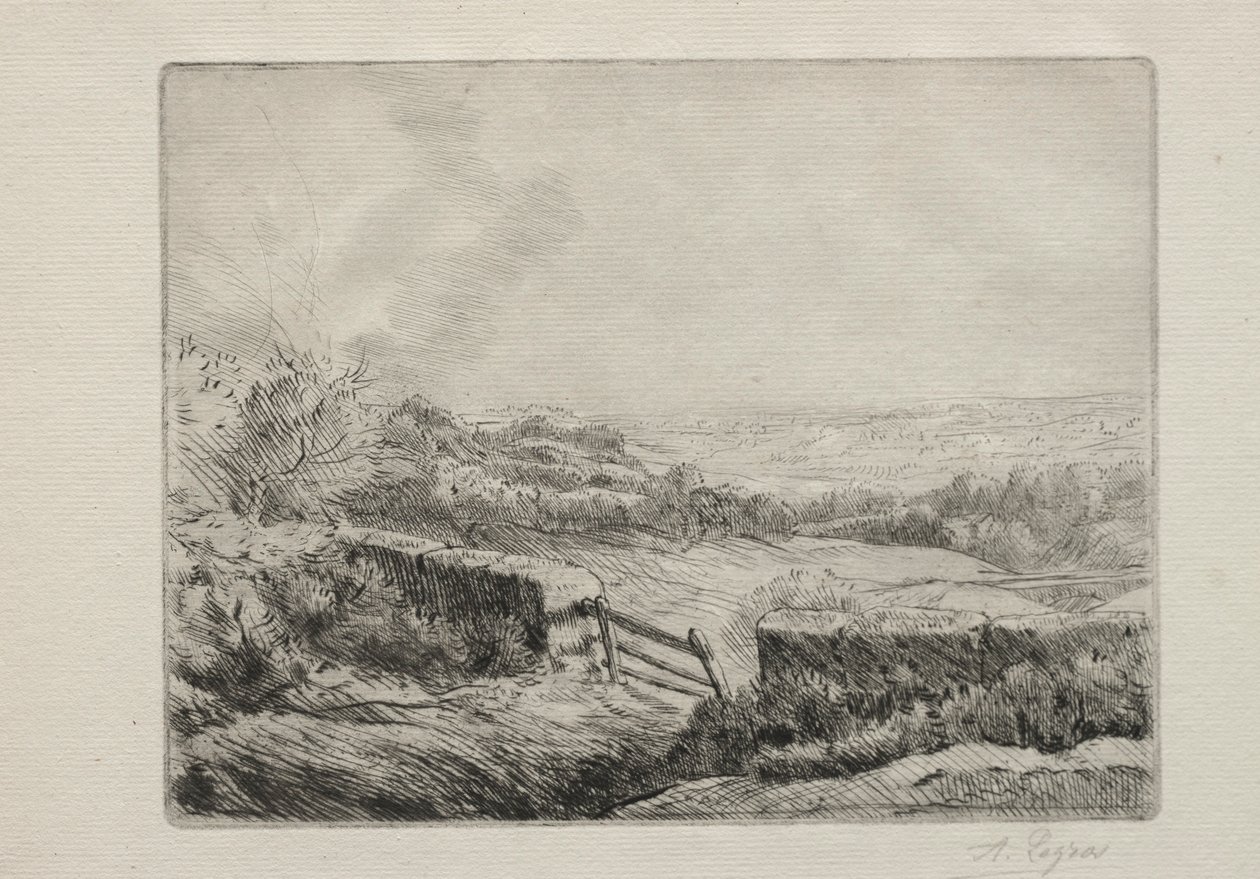 Entrada para o campo. de Alphonse Legros