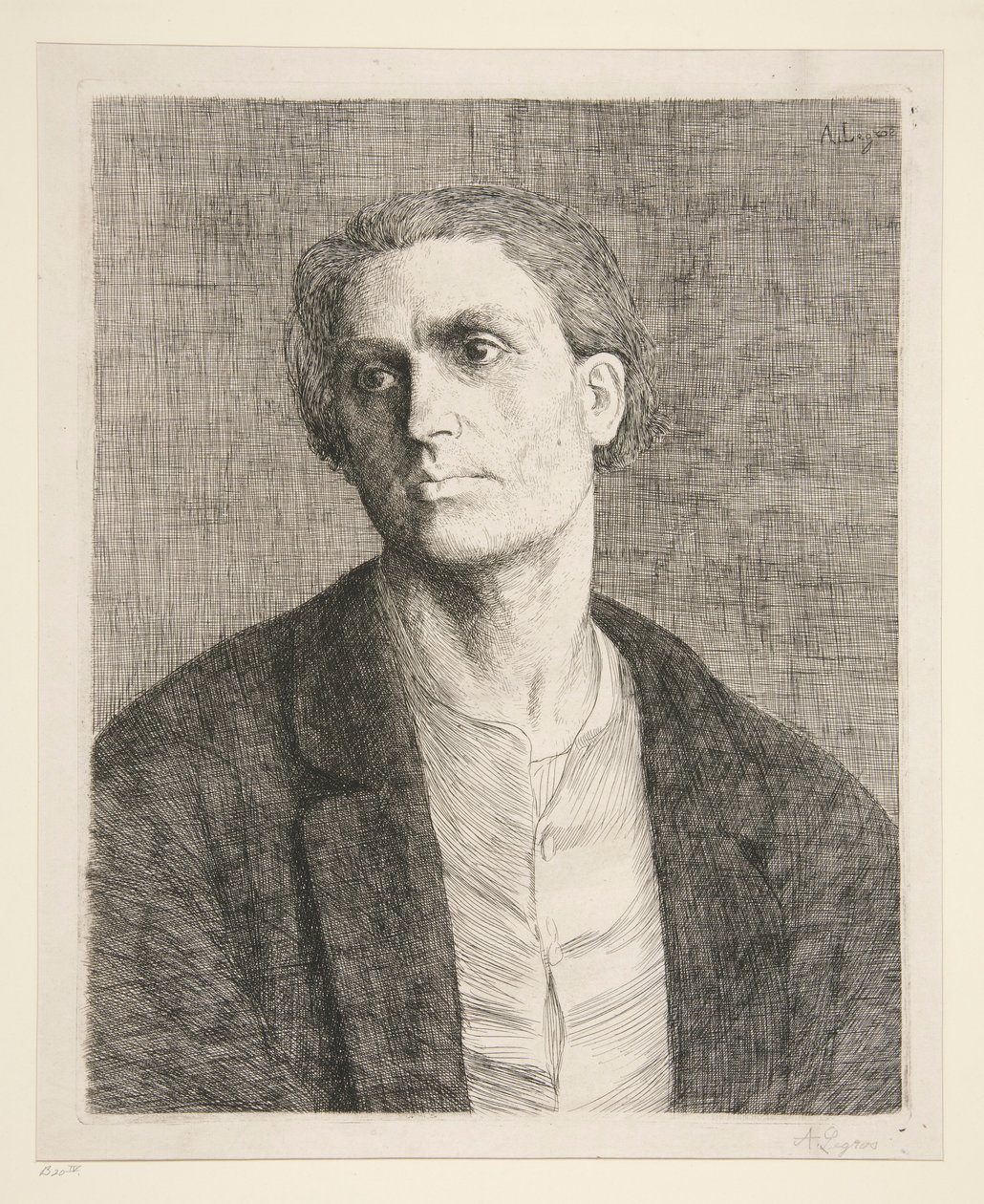 Etude de tete d de Alphonse Legros