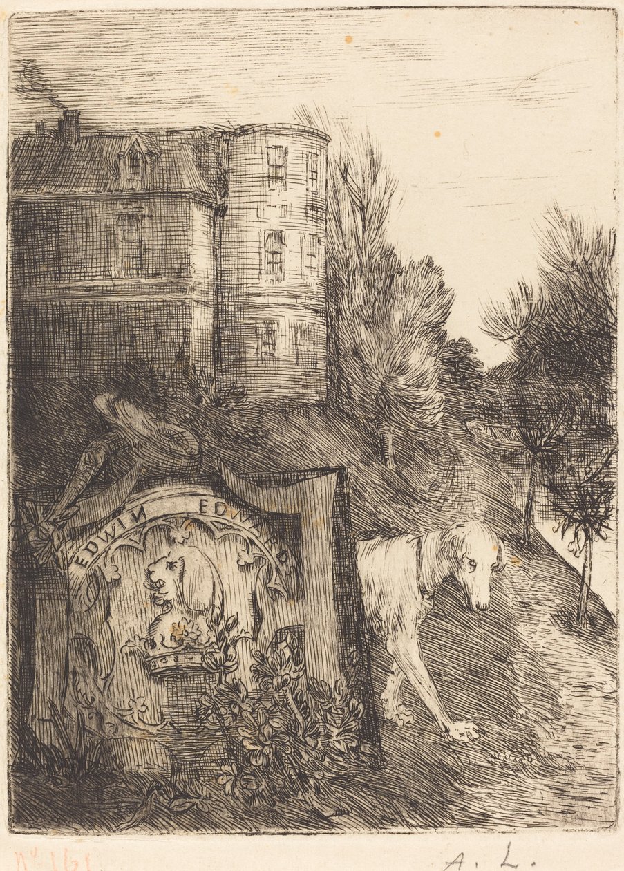Ex-Libris Edwin Edwards. de Alphonse Legros