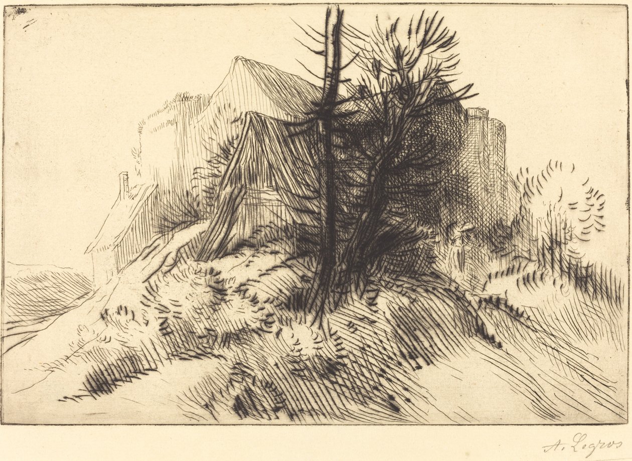 Fazenda no inverno Uma fazenda no inverno. de Alphonse Legros