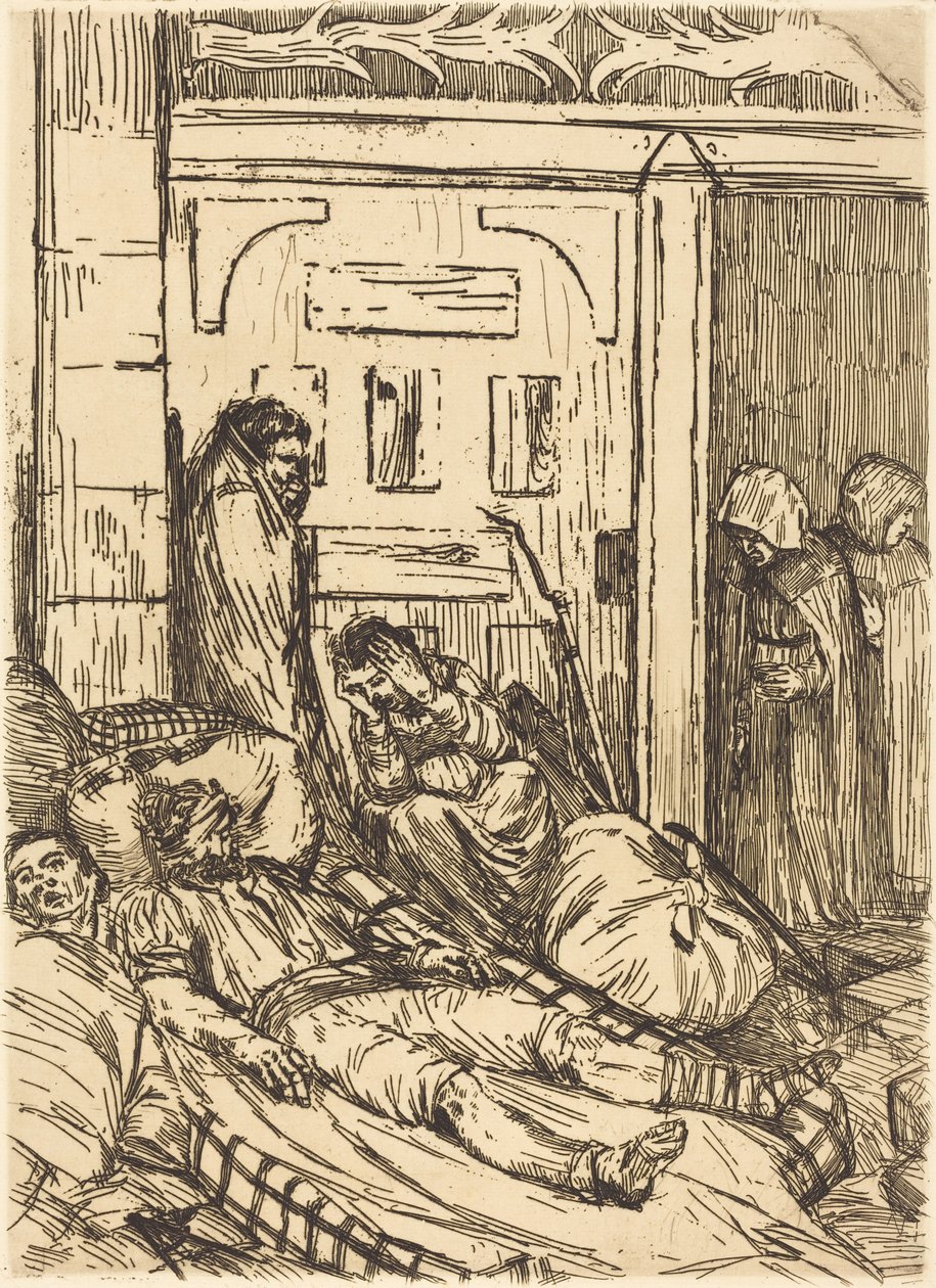 Hospital de campanha (A ambulância) de Alphonse Legros