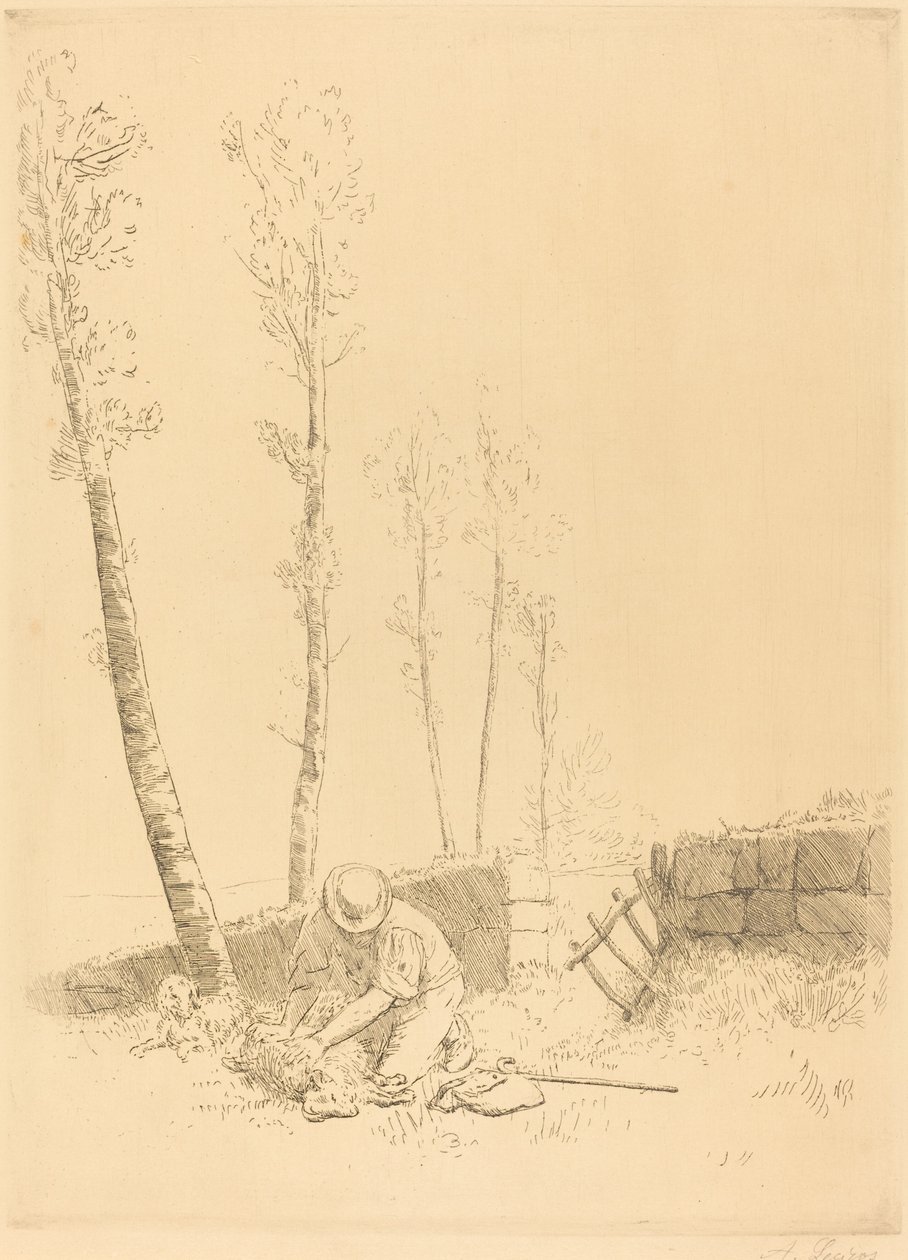 Encontrando a Ovelha A ovelha encontra. de Alphonse Legros