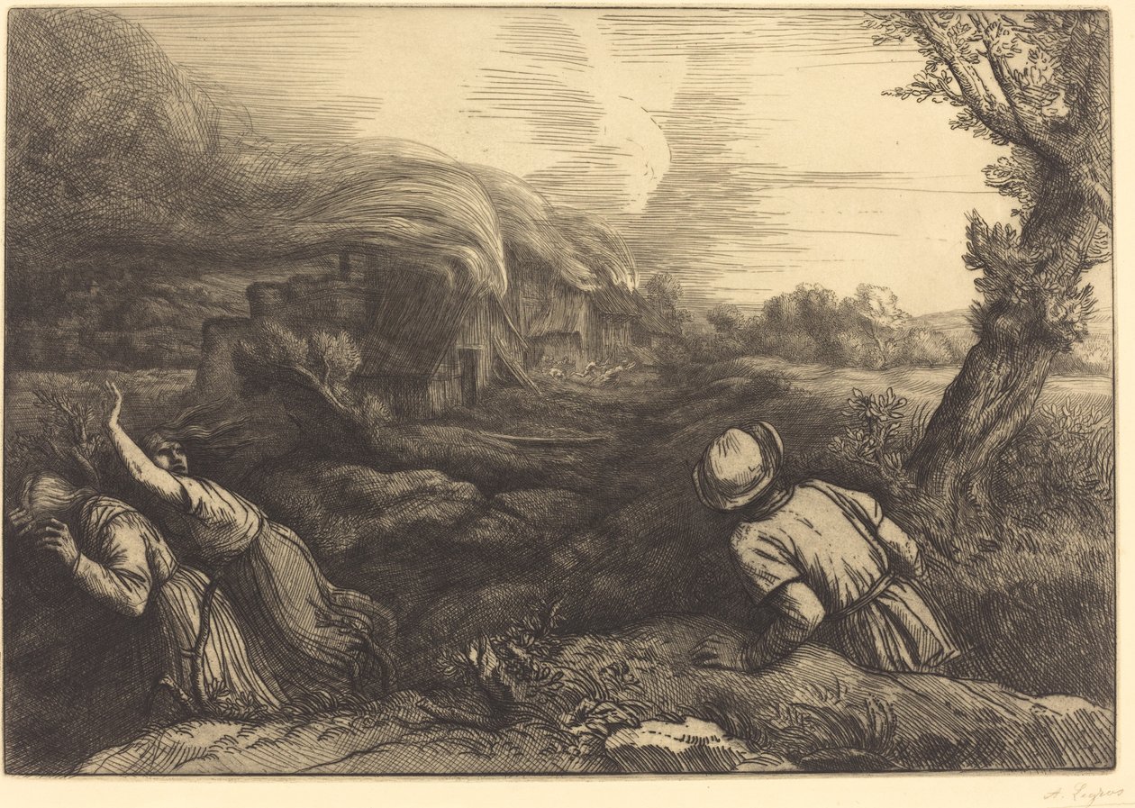 Fogo na aldeia O fogo na aldeia. de Alphonse Legros