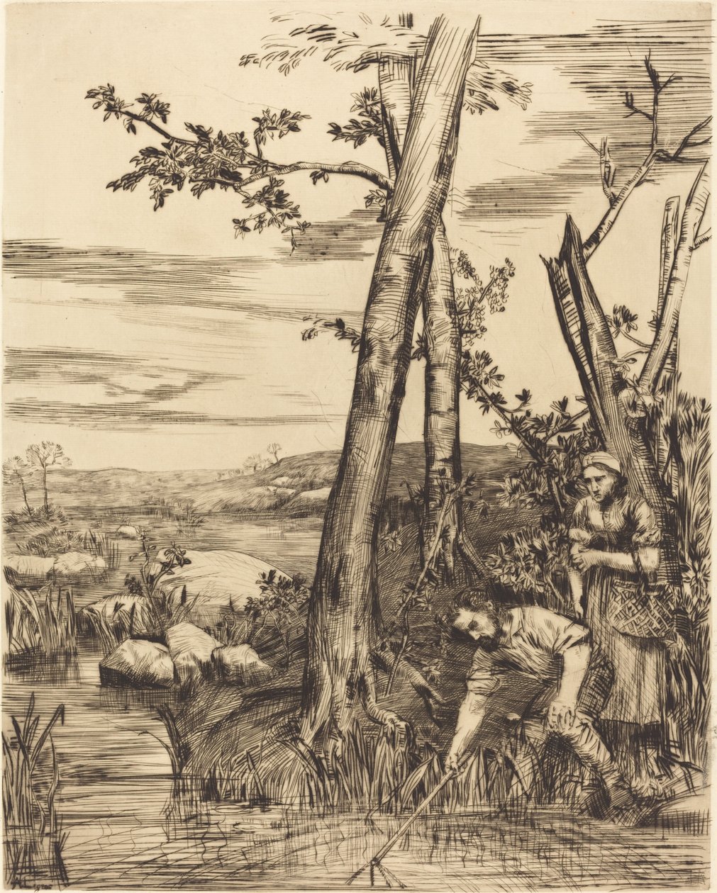 Pesca de lagostins Pescadores de lagostins. de Alphonse Legros
