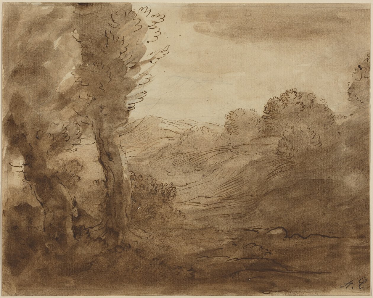Trilho pedestre na Borgonha de Alphonse Legros