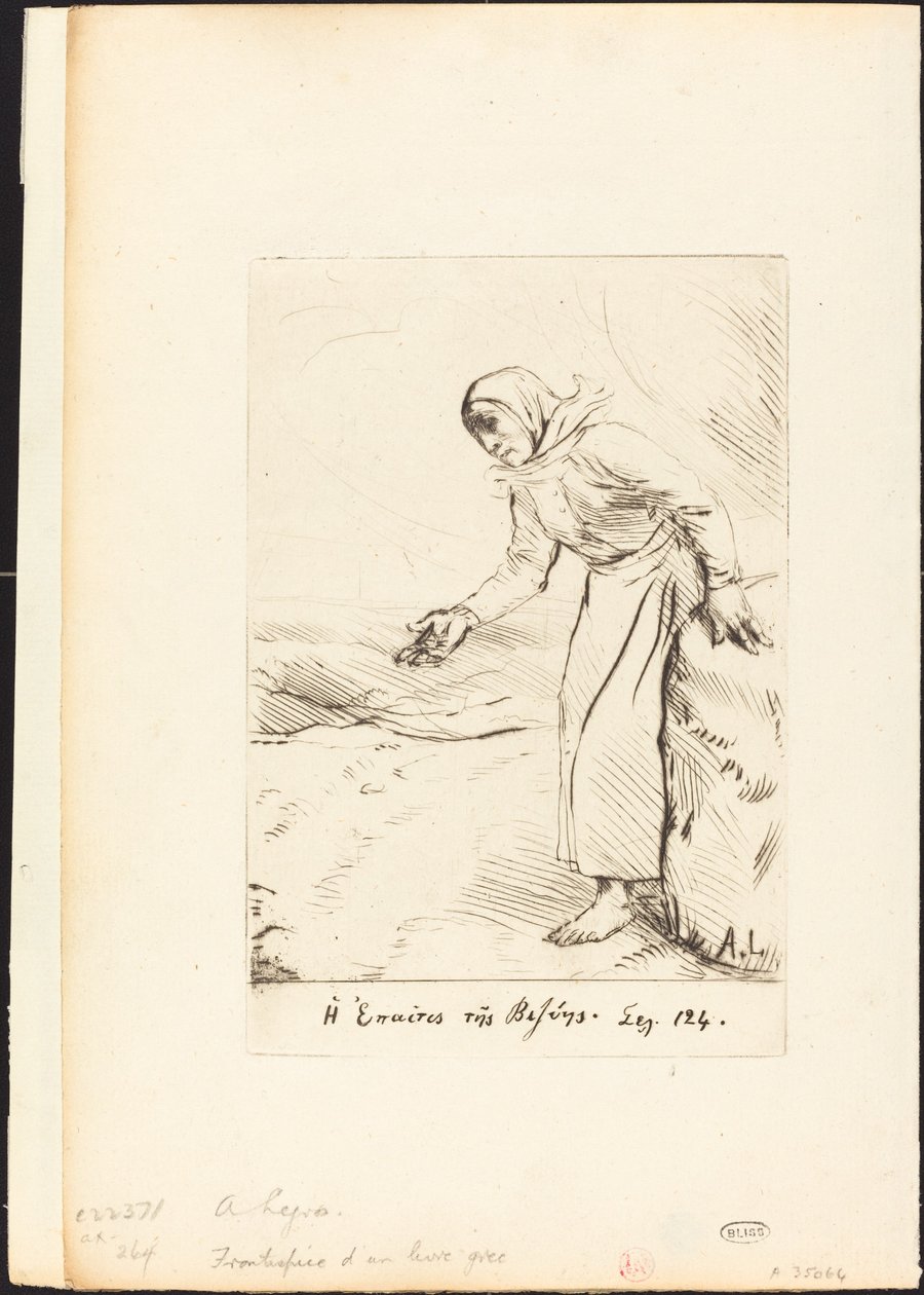 Frontispício (A Mendiga de Veze) de Alphonse Legros