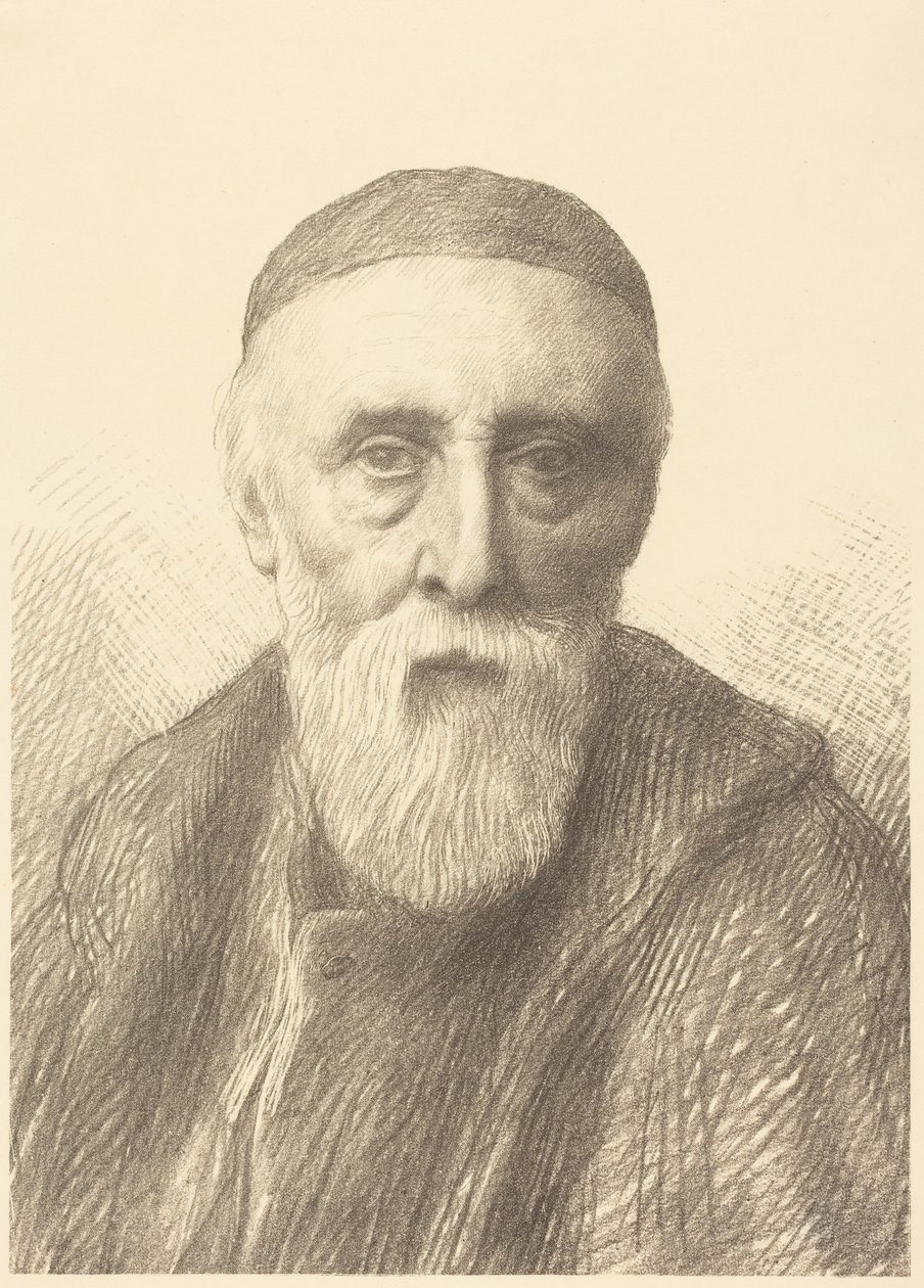 G.F. Watts, R.A., 2.ª gravura de Alphonse Legros