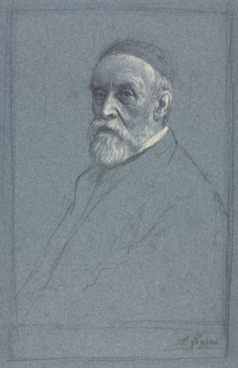 George Frederick Watts, RA, c. 1877-1878. de Alphonse Legros
