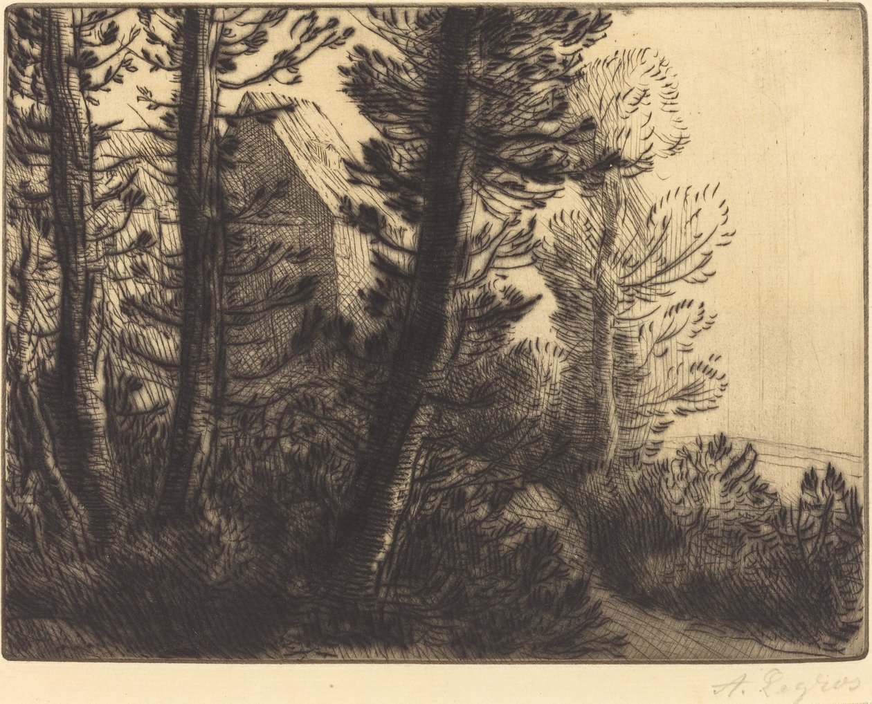 Guarita (La maison du garde) de Alphonse Legros