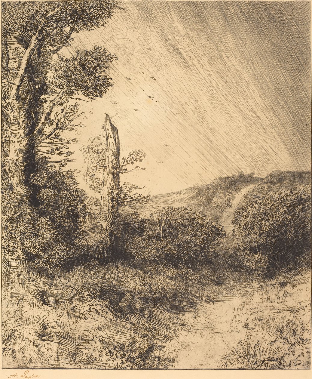 Rajada de Vento A rajada de vento. de Alphonse Legros