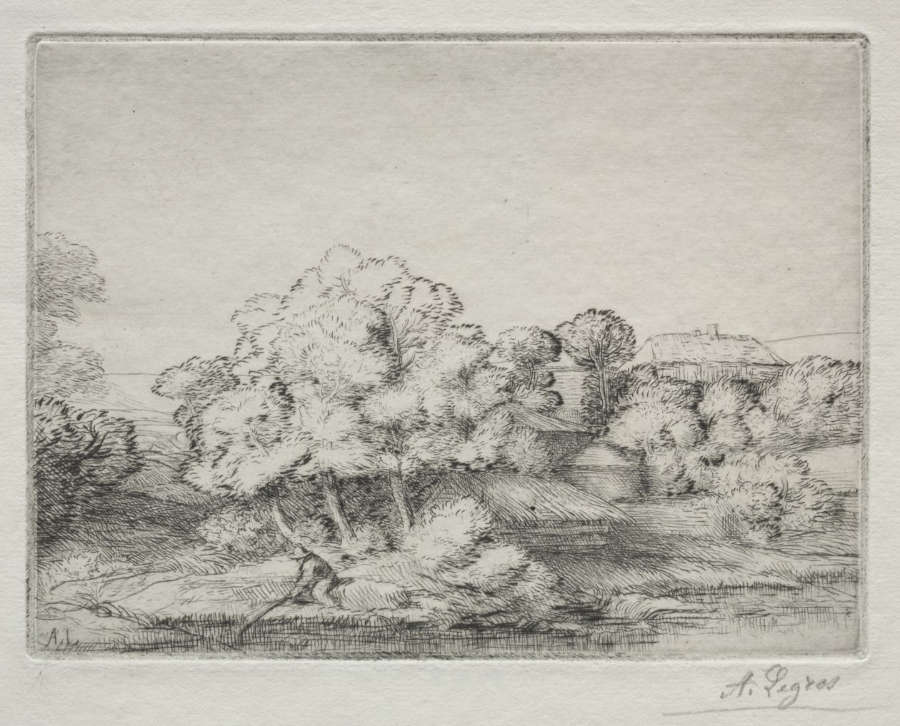 Aldeia perto do lago de Alphonse Legros