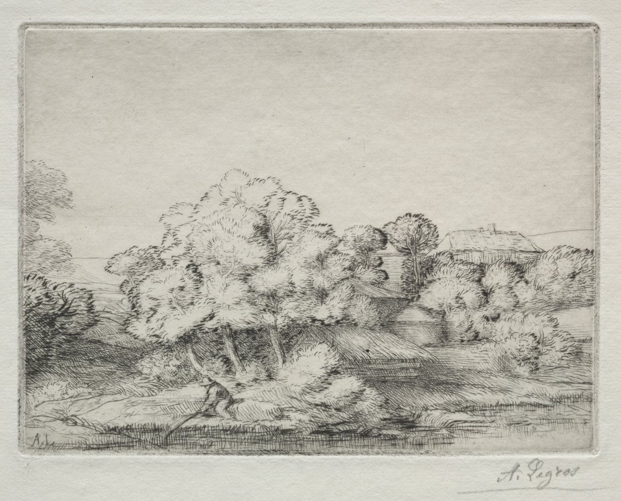 Aldeia perto do lago de Alphonse Legros